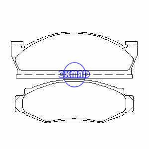 JEEP CJ5 CJ7 FORD Granada Maverick TRUCK F-100 LINCOLN Versalhes MERCURY Comet Monarch Pastilhas de freio FMSI:7027-D91 7027A-D91 OEM:8129665 TRW:GDB4022, F91